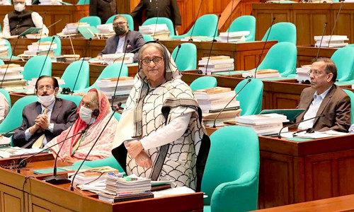 জাতির পিতার স্বপ্ন পূরণ করতে পেরে সংসদে কাঁদলেন প্রধানমন্ত্রী