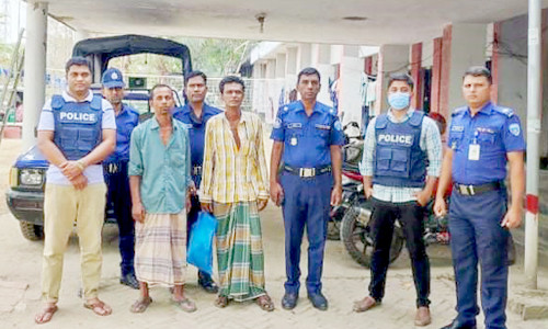 কাপ্তাইয়ে ২ পলাতক আসামী আটক করেছে পুলিশ