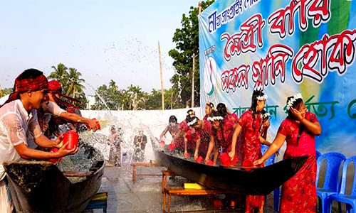 সাংগ্রাই উৎসবের আয়োজন চলছে বান্দরবান