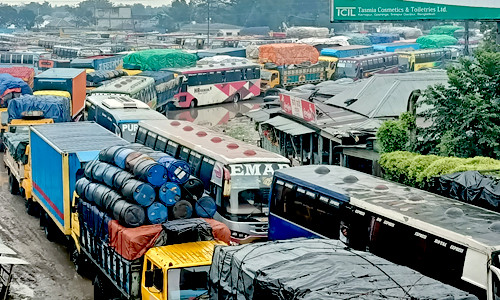 দৌলতদিয়া ফেরীঘাটে ৮ কিলোমিটার যানজট