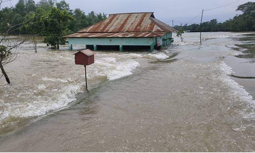 মাসের ব্যবধানে আবারও বন্যা সিলেটে