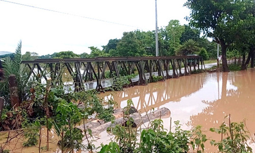 বর্ষার পাহাড়ি ঢলে খাগড়াছড়ির নিম্নাঞ্চল প্লাবিত