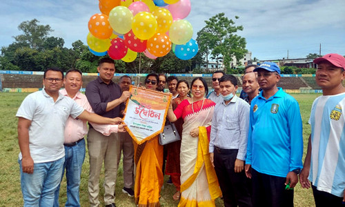 রাঙামাটিতে বঙ্গবন্ধু ও বঙ্গমাতা ফুটবল টুর্ণামেন্টের শুভ উদ্বোধন