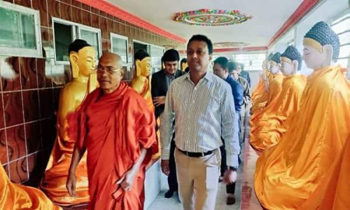 খাগড়াছড়ির মানিকছড়িতে আন্তর্জাতিক ভাবনা কেন্দ্র পরিদর্শনে ভারতীয় ডেপুটি হাই কমিশনার