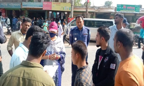 মাটিরাঙ্গায় হেলমেট পরিধান না করায় ১২ জনকে জরিমানা