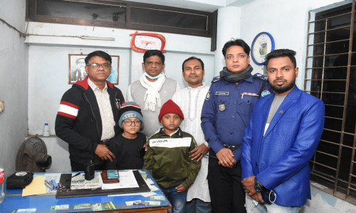 রাঙামাটিতে হারিয়ে যাওয়া দুই শিশুকে উদ্ধার করেছে পুলিশ