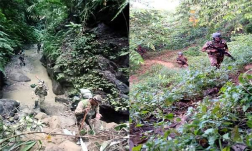 জুরাছড়িতে সন্ত্রাসীদের আস্তানায় সেনাবাহিনীর অভিযান; গুরুত্বপূর্ণ সরঞ্জাম উদ্ধার