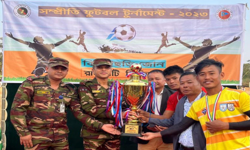 পর্দা নামলো বিলাইছড়ি সেনা জোনের আয়োজিত সম্প্রীতি ফুটবল টুর্নামেন্টের