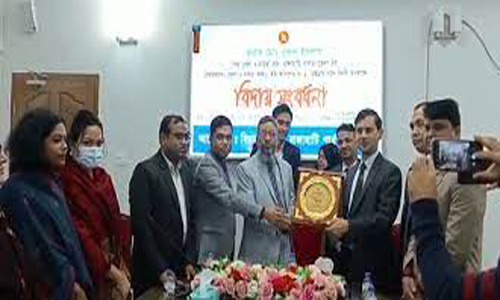 রাঙামাটিতে জেলা ও দায়রা জজ মো. নুরুল ইসলাম এর বদলি জনিত বিদায় সংবর্ধনা