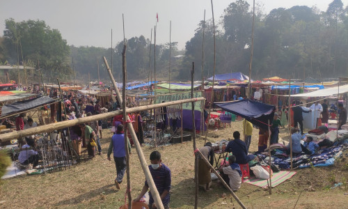 রাজস্থলী বাঙ্গালহালিয়াতে সুর্যব্রত মেলা জমে উঠেছে