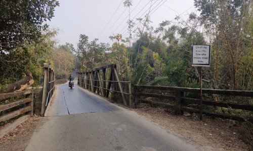 রাজস্থলী - চন্দ্রঘোনা সড়কে ঝুঁকিতে দু’টি বেইলী সেতু
