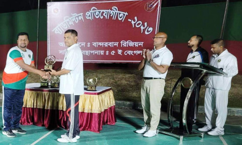 বান্দরবানে সেনা রিজিয়ন ব্যাডমিন্টনে চ্যাম্পিয়ন পার্বত্য চট্টগ্রাম উন্নয়ন বোর্ড