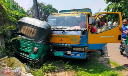 রাঙ্গামাটিতে মিনিট্রাক-অটোরিকশা মুখোমুখি সংঘর্ষে আহত-৪