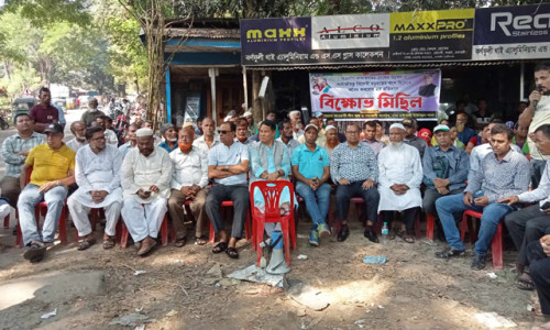 হরতাল, অবরোধের বিরুদ্ধে রাইখালী ইউনিয়ন আওয়ামী লীগের সমাবেশ