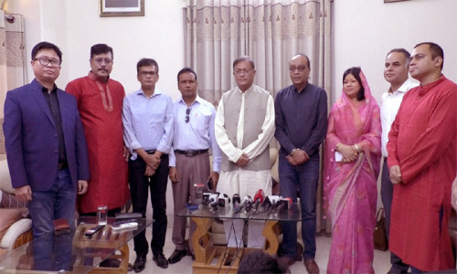 তথ্য ও সম্প্রচার মন্ত্রী ড. হাছান মাহমুদের সাথে সৌজন্য সাক্ষাৎ করেছেন ‘ONAB’ নেতৃবৃন্ধ