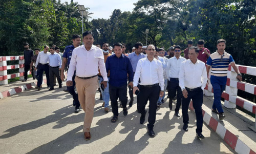 বান্দরবানে রেইচা-গোয়ালিখোলা সাঙ্গু নদীর উপর নির্মিত পিসি গার্ডার ব্রিজ