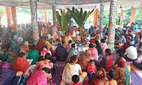 কেপিএম কয়লার ডিপু হরি মন্দিরে শ্রীশ্রী বিশ্বশান্তি গীতাযজ্ঞ অনুষ্ঠিত
