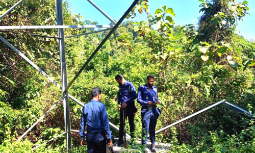 কাপ্তাইয়ে জাতীয় গ্রিডের বৈদ্যুতিক টাওয়ারের যন্ত্রপাতি চুরি