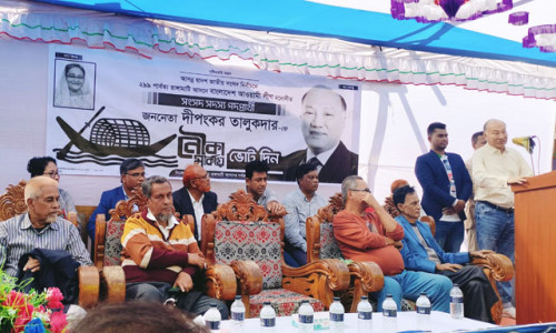 বাঘাইছড়ির বিভিন্ন ইউনিয়নে দীপংকর তালুকদারের নির্বাচনী প্রচারণা