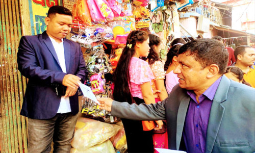 লামায় বীর বাহাদুরের প্রচারণায় সাদেক হোসেন চৌধুরী