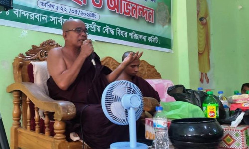 বান্দরবান সার্বজনীন কেন্দ্রীয় বৌদ্ধ বিহারে বুদ্ধ পূর্ণিমা উদযাপন
